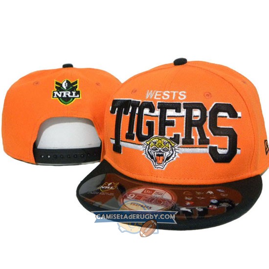 Gorras Wests Tigers NRL Negro y Naranja