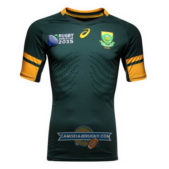 Camiseta de Sudafrica Springboks Rugby World Cup 2015 Local