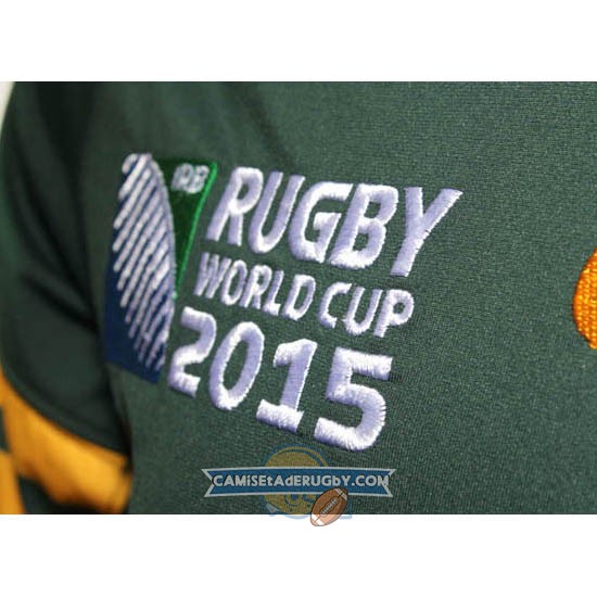 Camiseta de Sudafrica Springboks Rugby World Cup 2015 Local