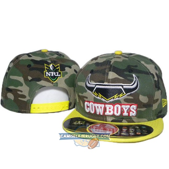 Gorras North Queensland Cowboys NRL Verde y Amarillo