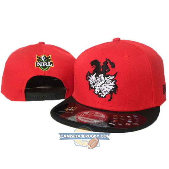 Gorras St.George Illawarra Dragons NRL Negro Rojo