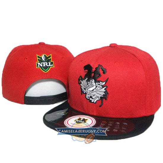 Gorras St.George Illawarra Dragons NRL Negro y Rojo