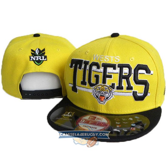 Gorras Wests Tigers NRL Amarillo y Negro