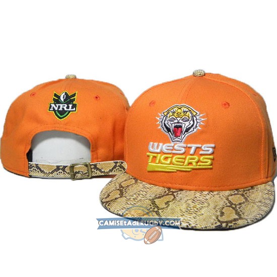 Gorras Wests Tigers NRL Naranja y Amarillo