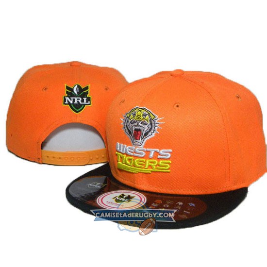 Gorras Wests Tigers NRL Naranja y Negro