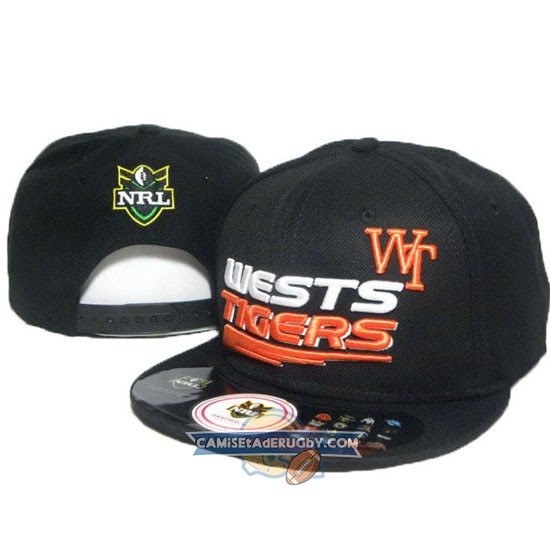 Gorras Wests Tigers NRL Negro y Blanco