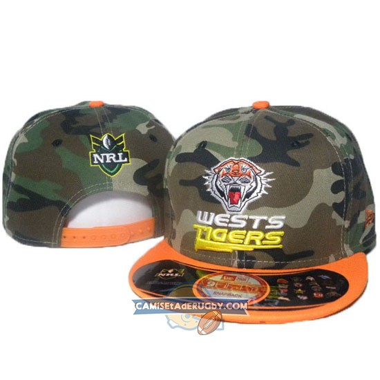 Gorras Wests Tigers NRL Verde y Naranja