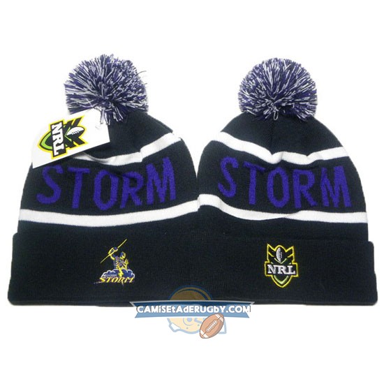 Gorros Melbourne Storm NRL Negro