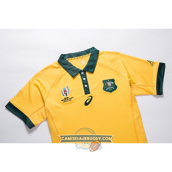 Camiseta Australia Rugby RWC2019 Amarillo