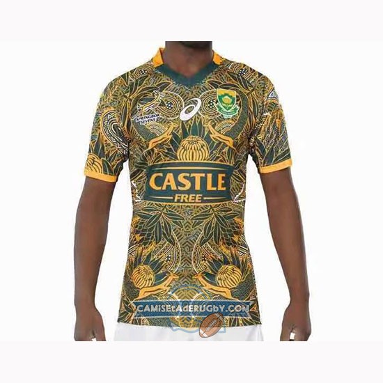 Camiseta Sudafrica Rugby Madiaba100 Conmemorative